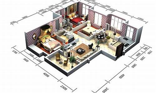 房屋设计图3d效果图_房屋设计图3d效果图三室一厅130平